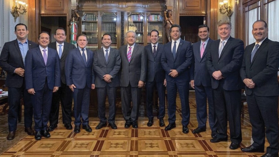 Gobernadores de Acción Nacional se reúnen con AMLO