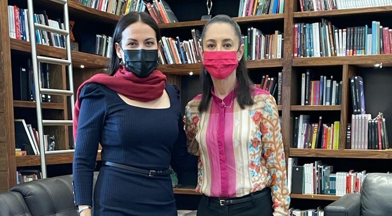 Milena Quiroga y Claudia Sheinbaum se reúnen en la CDMX