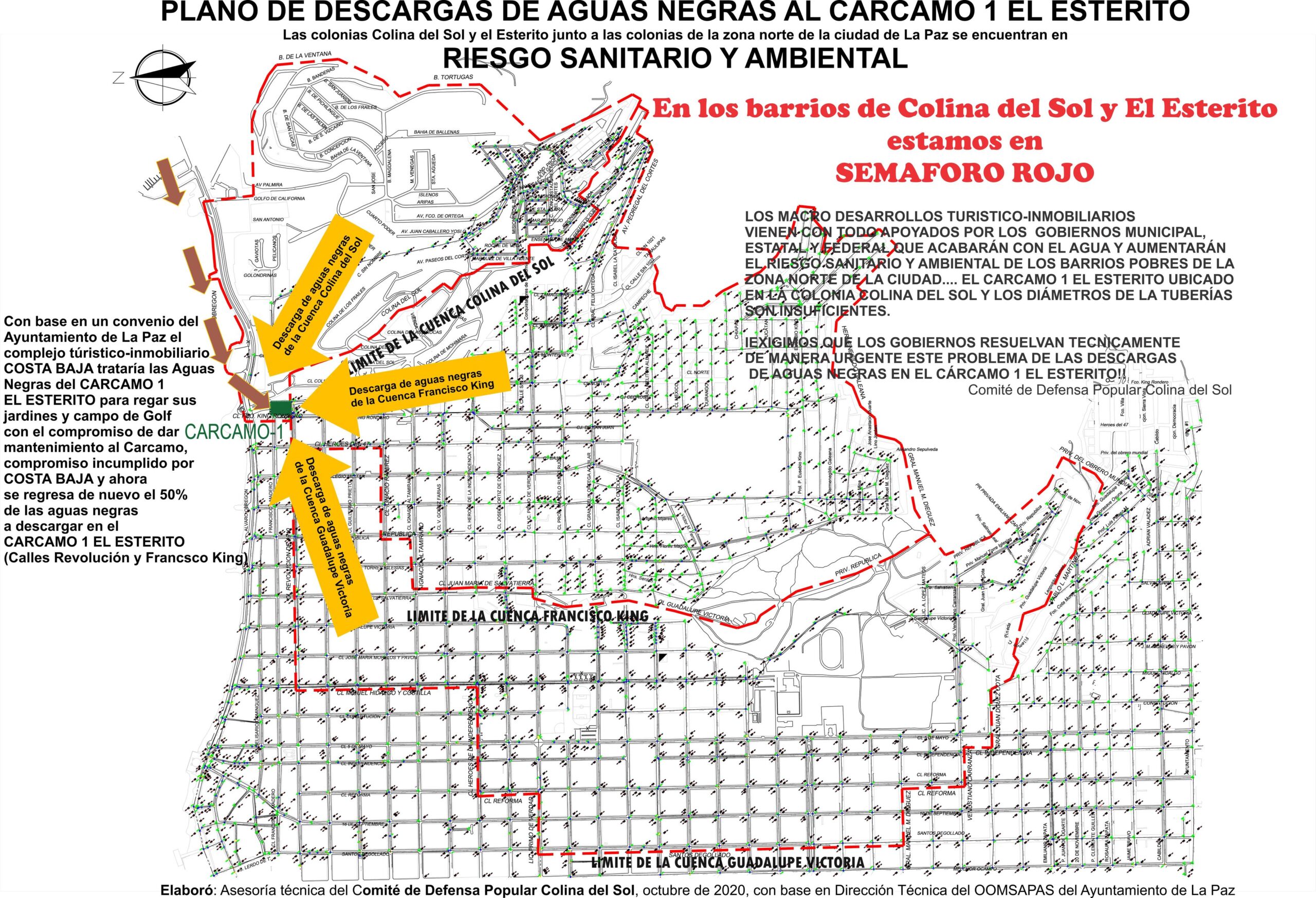 Comité de defensa popular Colina del Sol habla con el gobernador de BCS