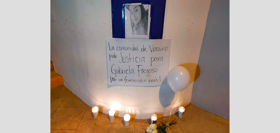 Realizan manifestación en Vizcaíno exigiendo se investigue como feminicidio caso Gabriela