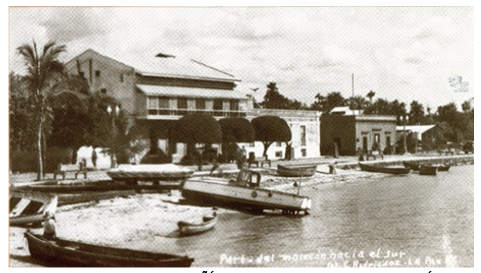 Paisaje urbano de La Paz en la playa norte y la playa sur (antes y ahora)