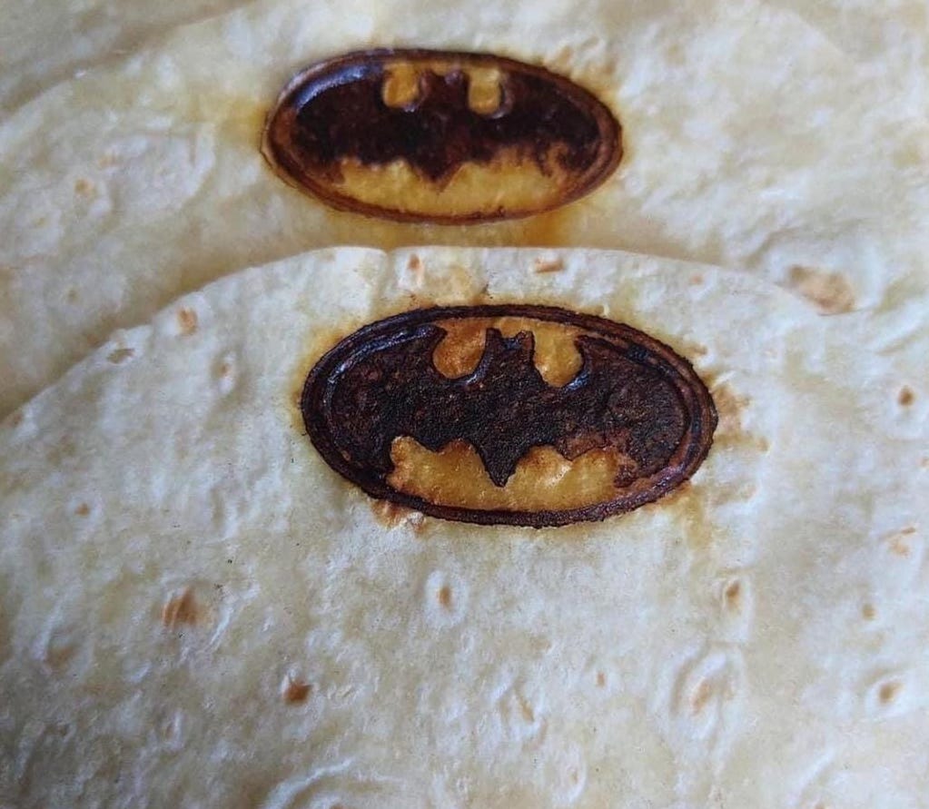Una paranoia –no colindante– sobre las tortillas de harina de Batman
