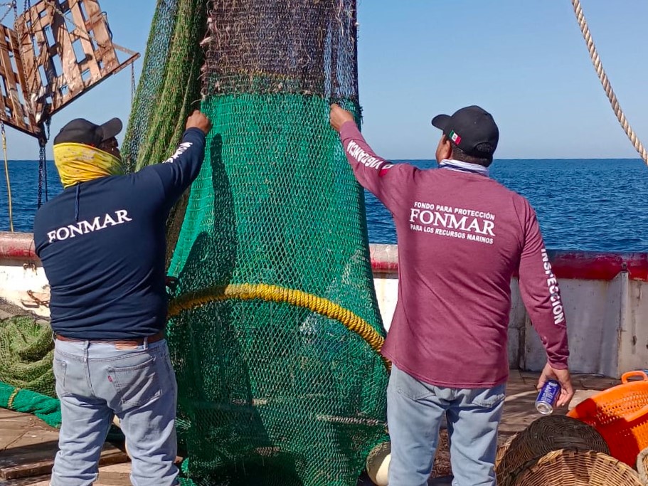 Verifica FONMAR excluidores de tortugas en barcos camaroneros