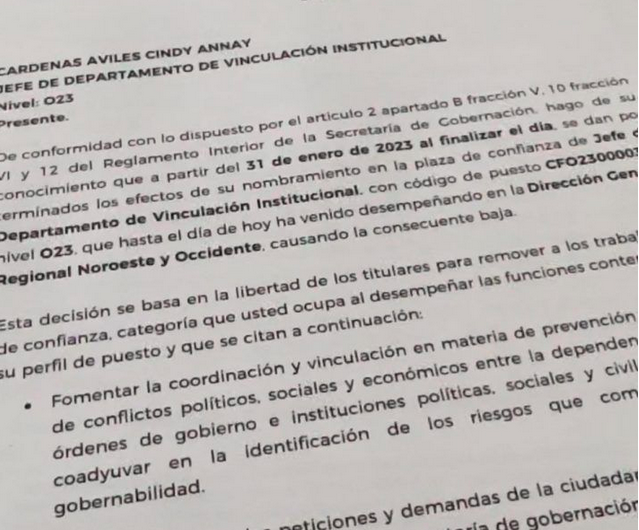 Titular de Segob BCS acusado de acoso sexual y hostigamiento laboral