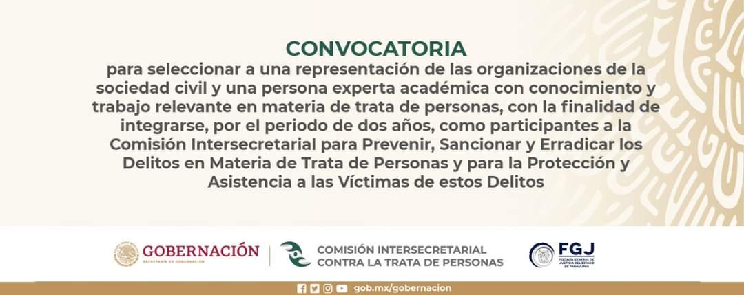 Abren convocatoria de la Comisión Intersecretarial de Trata en BCS