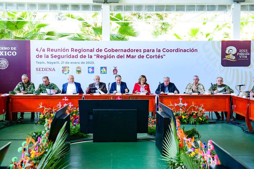 Asiste VCC a reunión de seguridad con gobernadores del golfo de California