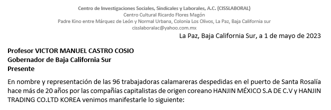 Las Calamareras despedidas hace 20 años aun no encuentran justicia