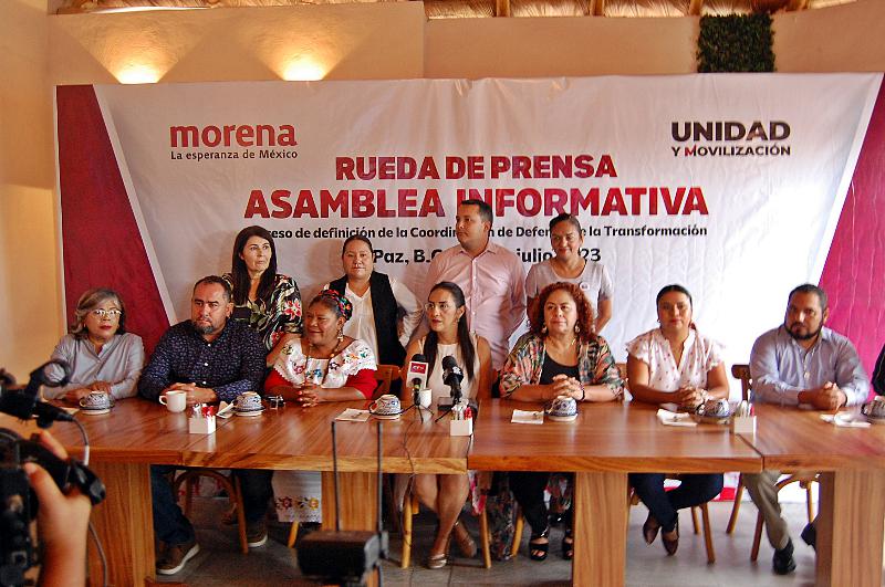 En horario laboral políticos locales invitan a conocer a Claudia Sheinbaum en La Paz