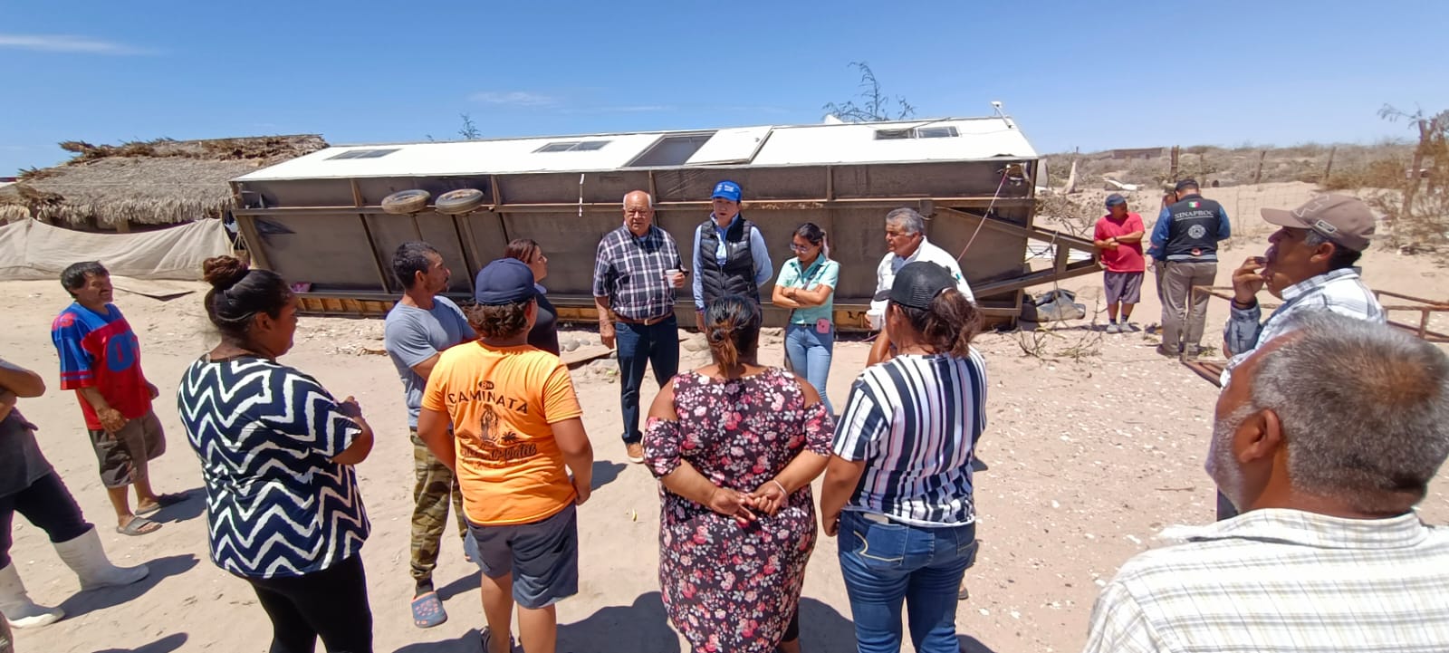 Confirman 20 casas dañadas en el barrio Canadá de Santa Rosalía por huracán