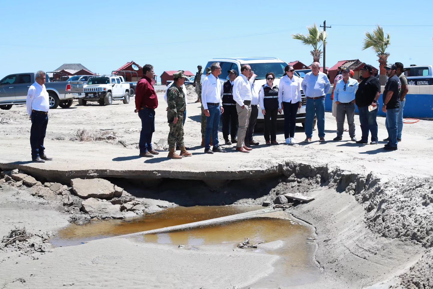 Gobierno de México y de BCS atienden afectaciones por Hilary