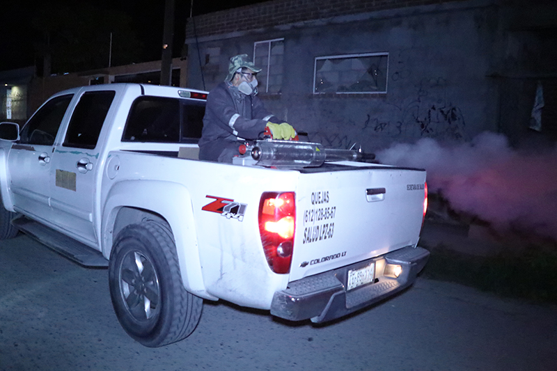 Fumigan para eliminar el mosco trasmisor del dengue en La Paz y Los Cabos