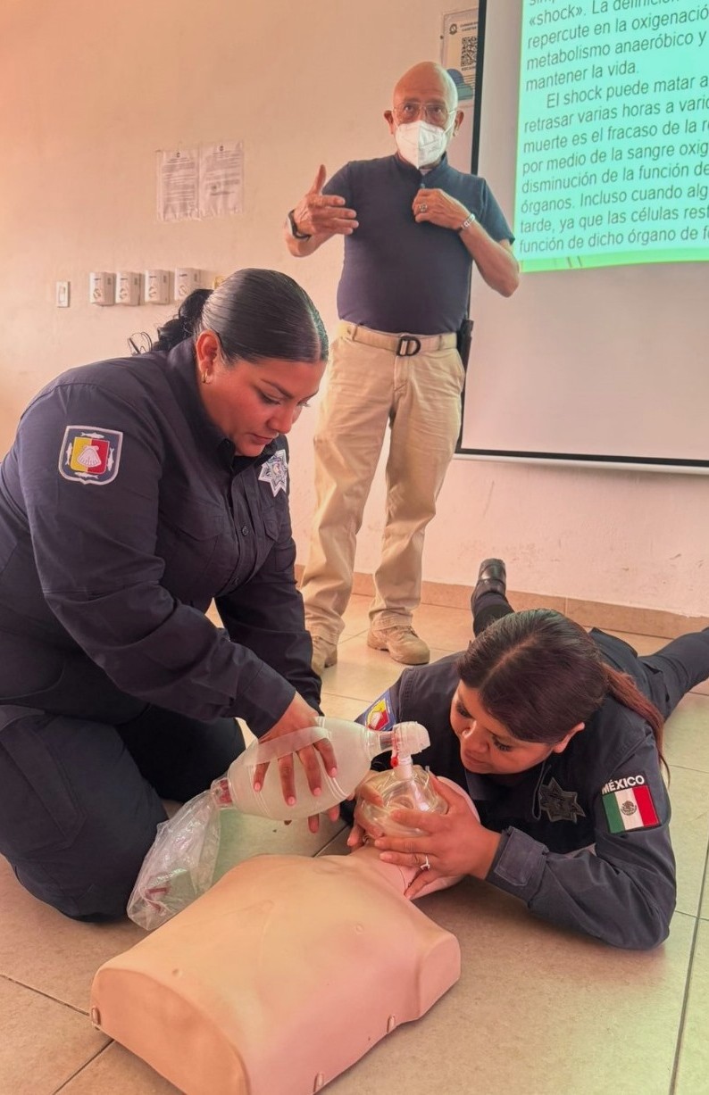 Concluyen Policías Estatales la capacitación de “Primer Respondiente en Primeros Auxilios”