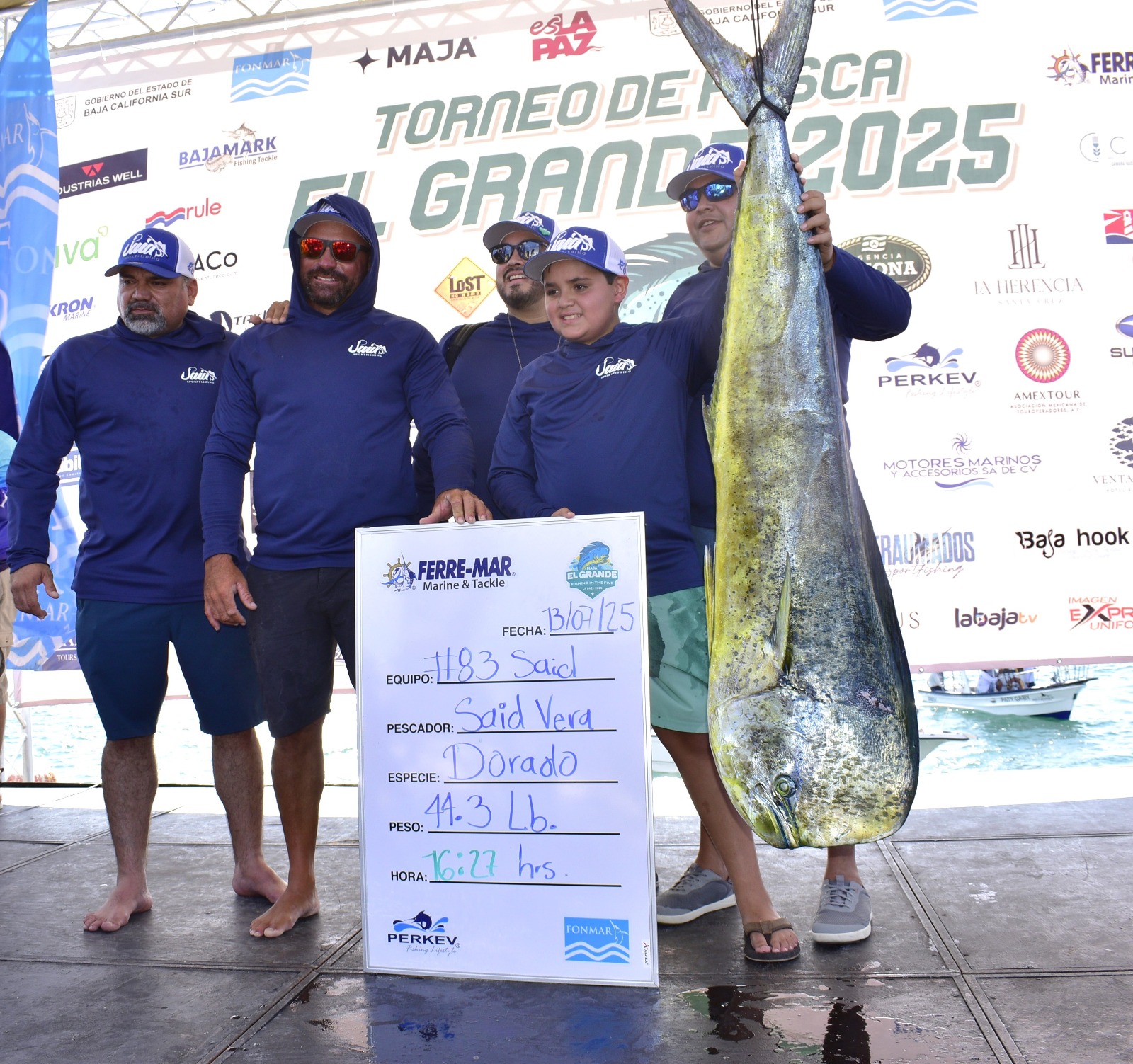 Con bolsa histórica de 3.7 mdp se realizó el torneo de pesca “Maja El Grande 2025”