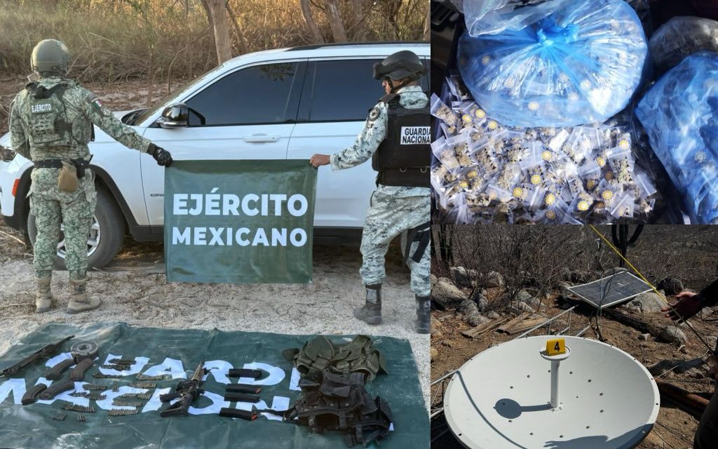 Fuerzas de seguridad aseguran droga, armamento y vehículos tras hechos violentos en BCS