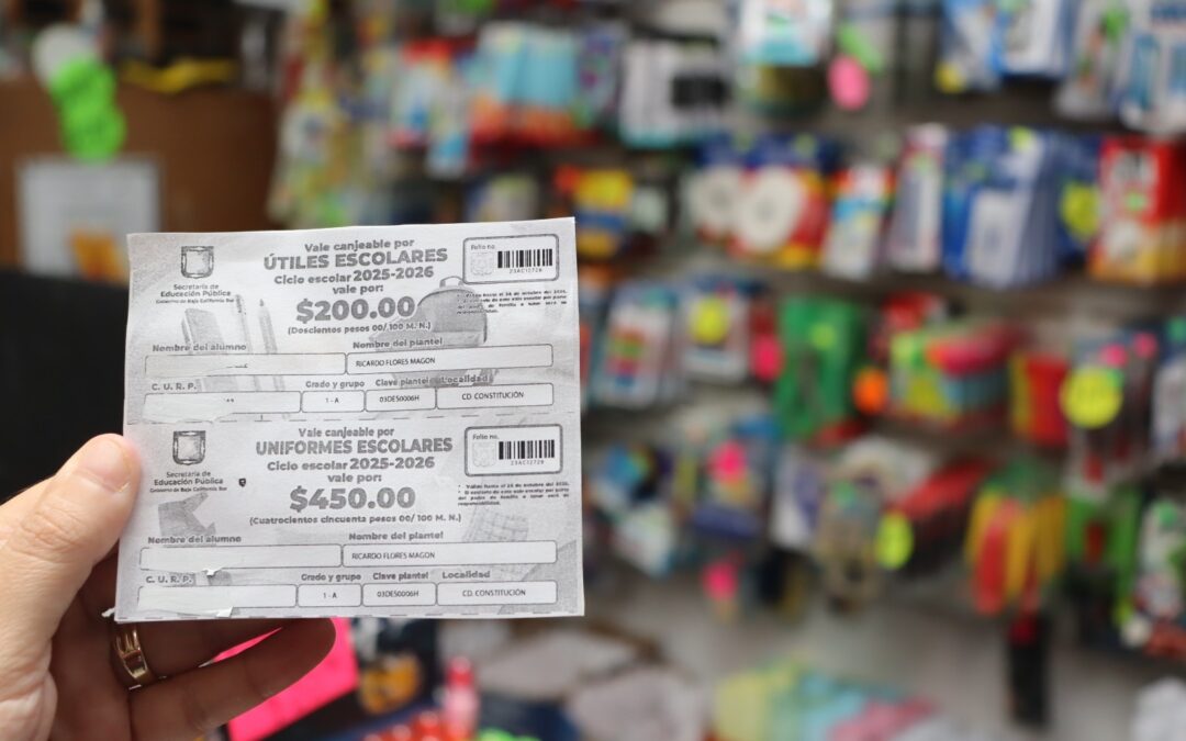 A partir del 1 de septiembre, se entregarán vales escolares para el ciclo 2025-2026