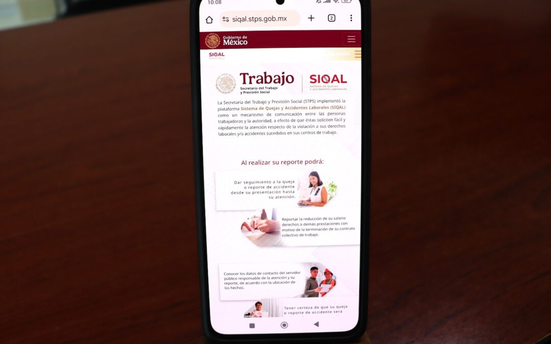 Presenta STByDS el Sistema de Quejas y Accidentes Laborales en BCS