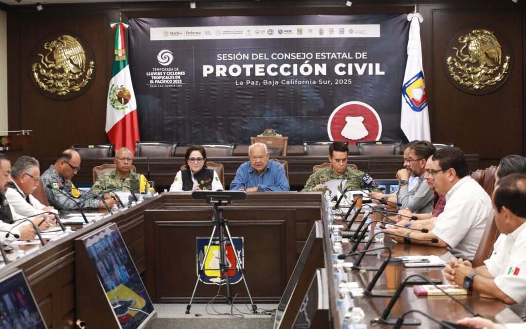 “Priscilla “continúa su trayectoria paralela a la península de BCS; gobernador Víctor Castro exhorta a la población a mantener la precaución