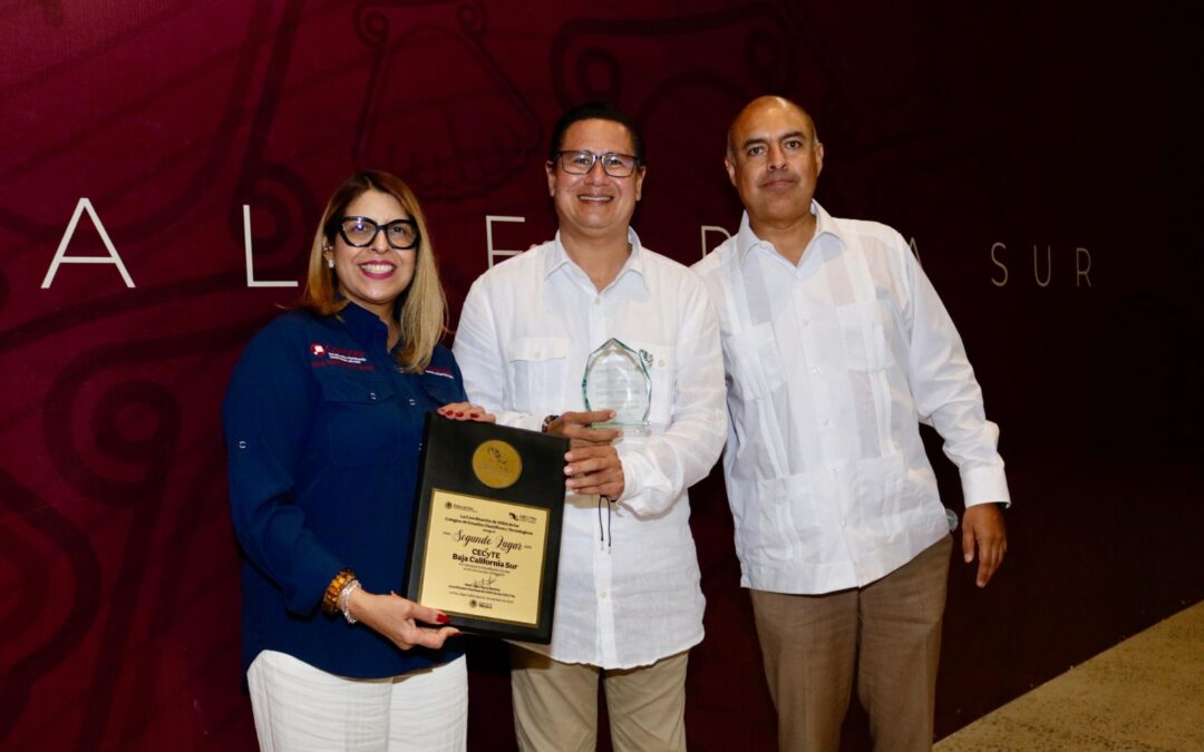 Recibe CECyTE BCS reconocimiento nacional por baja deserción escolar