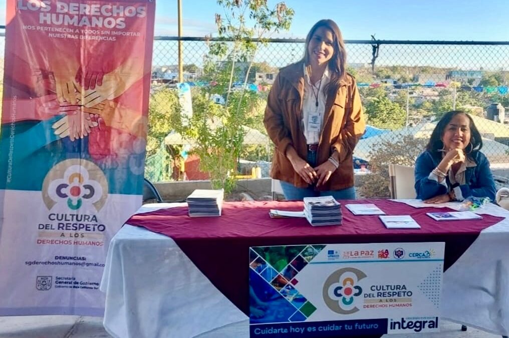 Gobierno de BCS promueve la cultura de respeto y convivencia en la colonia Vista Hermosa