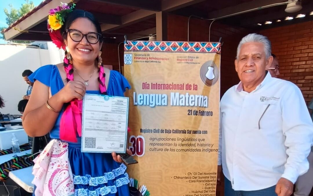 Participa Registro Civil de BCS en acciones por el Día Internacional de la Lengua Materna
