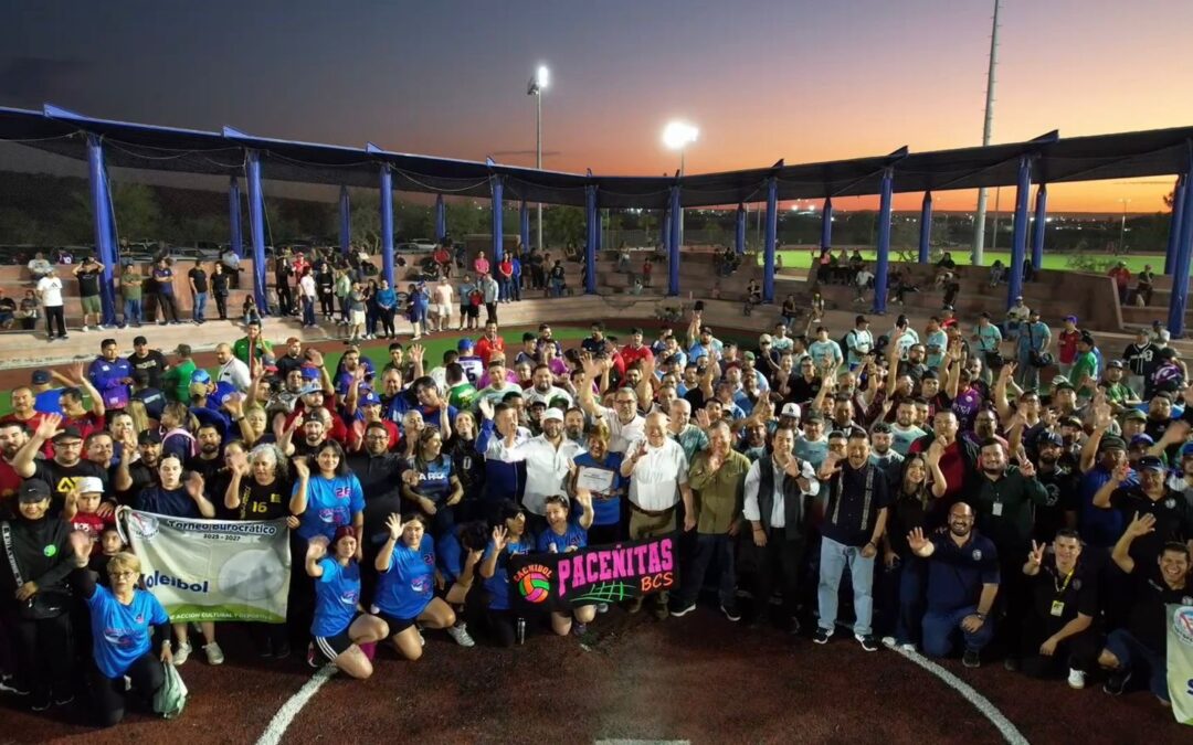 Encabeza Víctor Manuel Castro inauguración histórica de ligas del SUTSPEMIDBCS y refrenda impulso al deporte en BCS